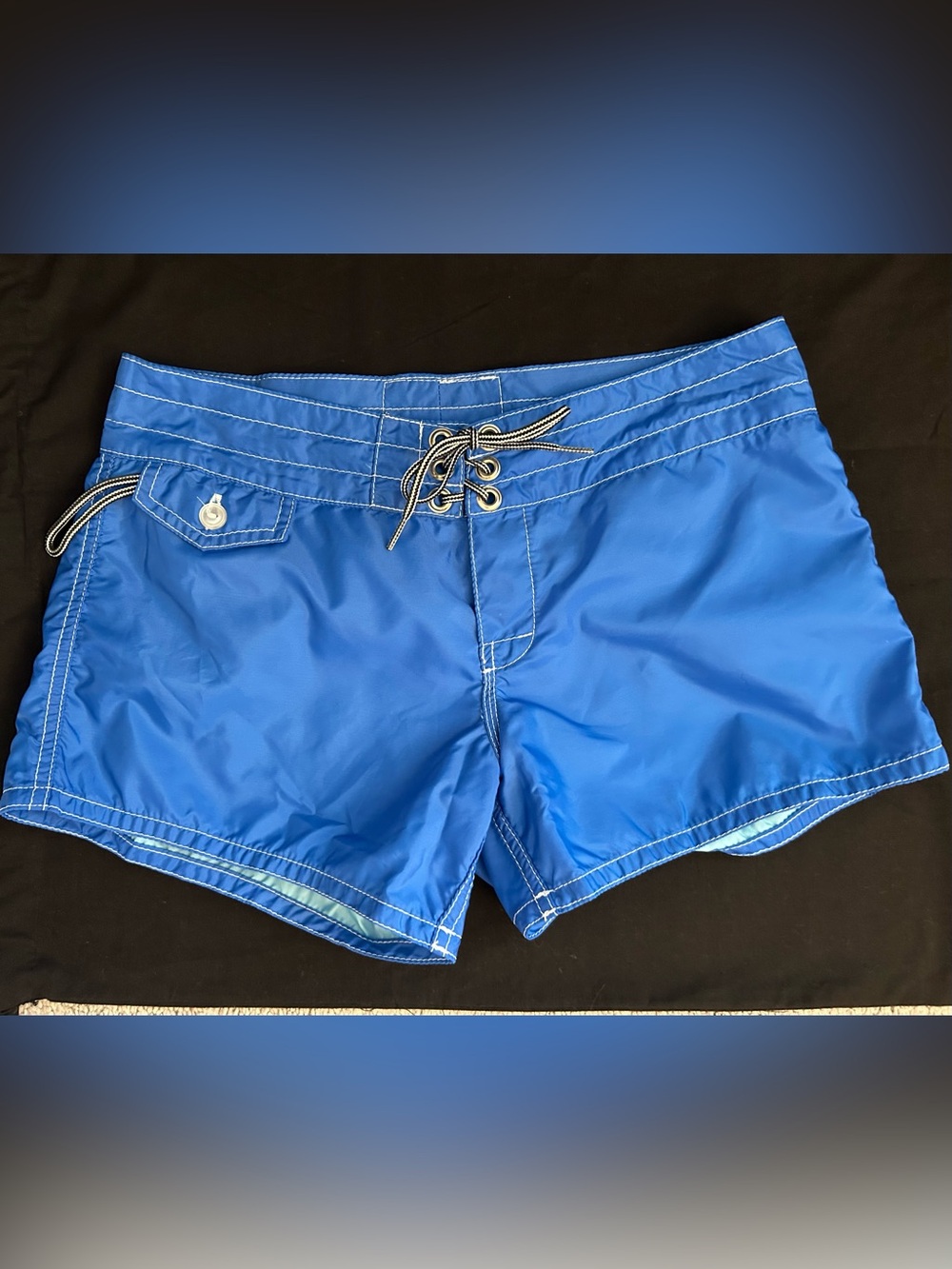 Vintage Birdwell Royal Blue Women's Boardshorts Size 2 - Picture 5 of 11